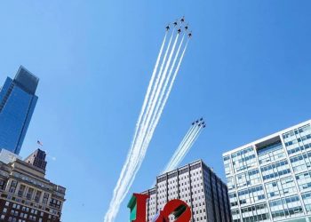 Prelet nad mestami na počesť všetkých zdravotníkov a pacientov