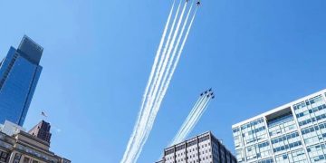 Prelet nad mestami na počesť všetkých zdravotníkov a pacientov